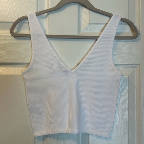 Forever 21 White Ribbed Tank - Picture 5 of 6